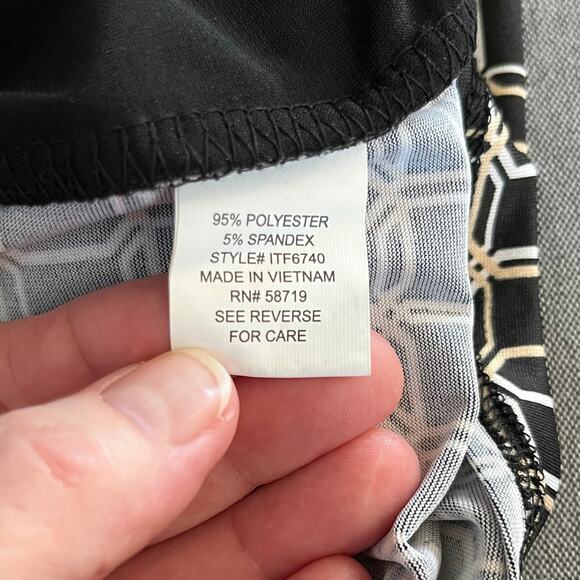 NY Collection 3/4 Sleeve Blouse Jacket Combo x Necklace Black Petite Small NWT - Picture 14 of 16